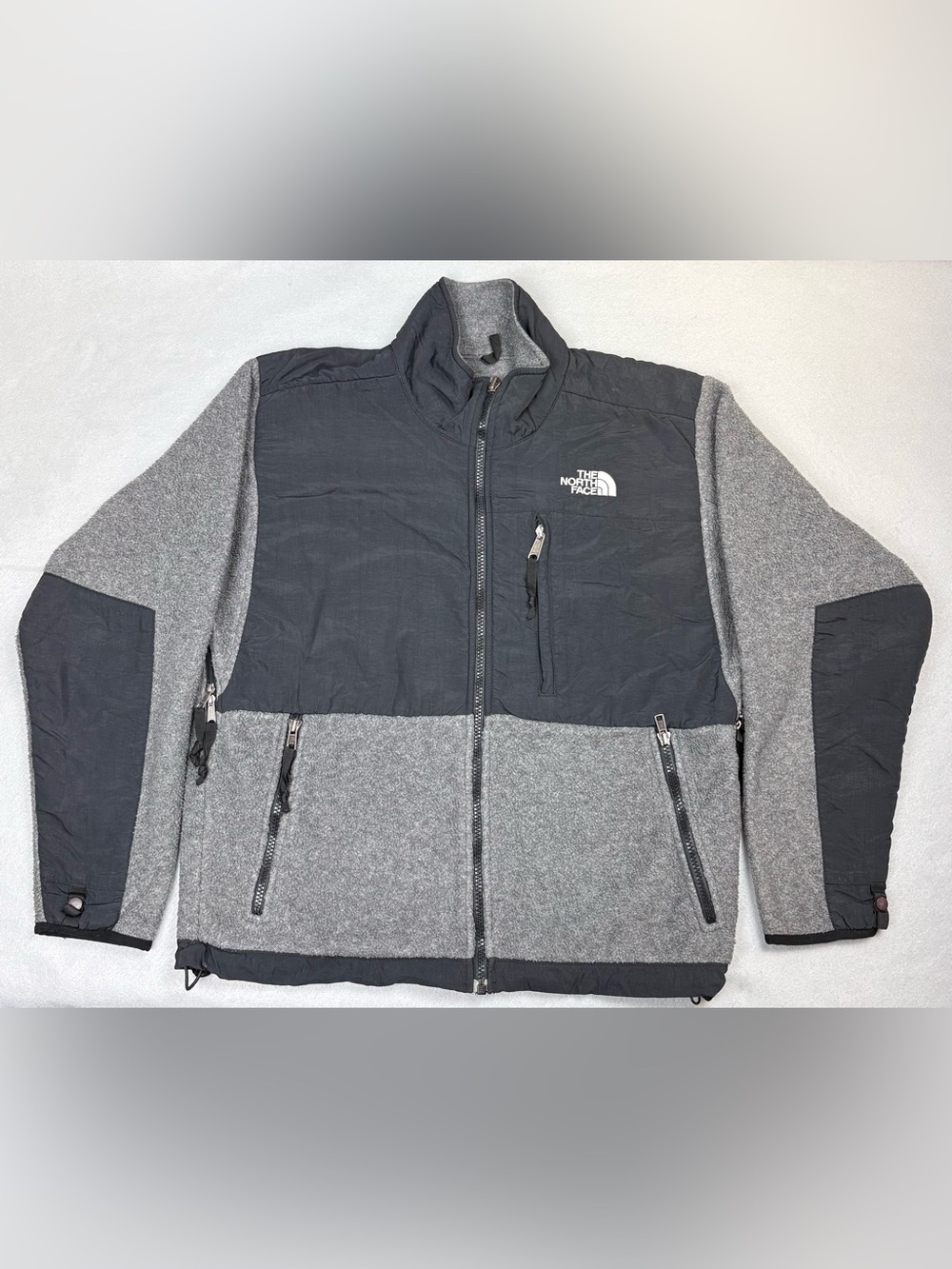 The North Face Denali Fleece Jacket Gray Black Women’s Small Full Zip